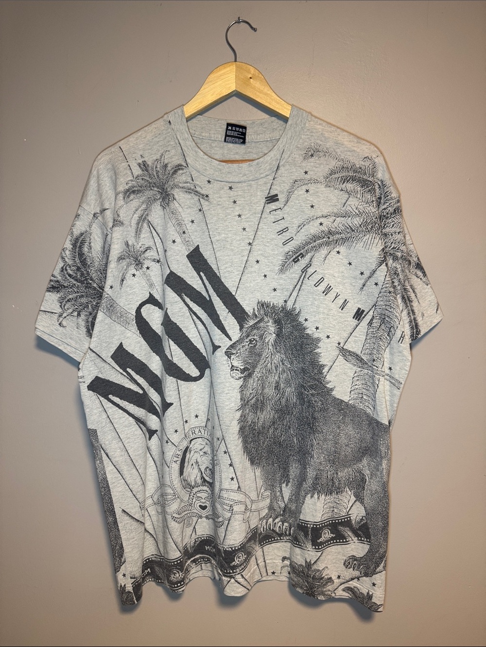 Vintage MGM Studios T-Shirt / AOP / XL / Single Stitch / 1990s